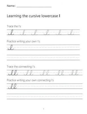 how to do cursive l What is the significance of learning cursive writing in modern education?