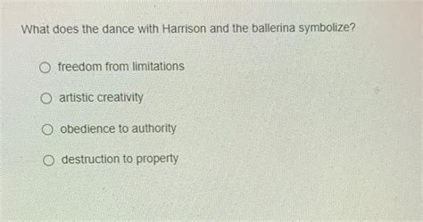 what does the dance with harrison and the ballerina symbolize? how can we interpret the meaning of the song my white dove